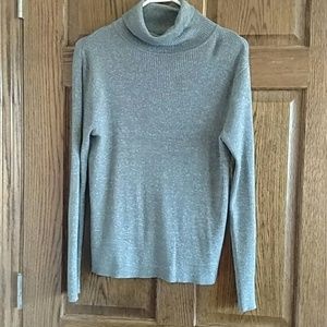 Top, turtleneck lightweight sweater top.